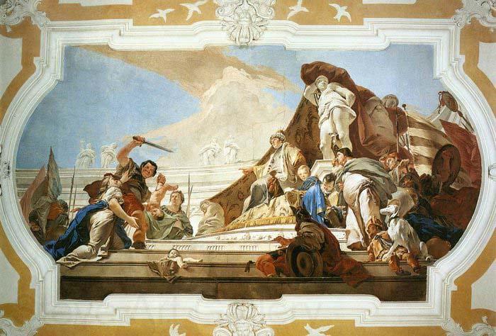 TIEPOLO, Giovanni Domenico The Judgment of Solomon Norge oil painting art